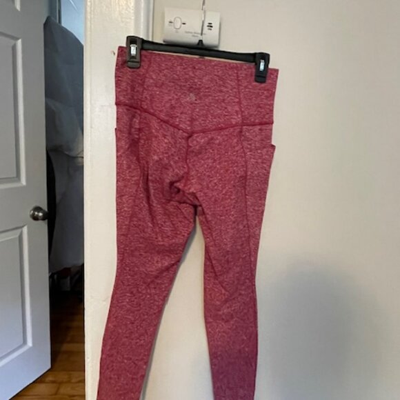 Athleta Soft Buttery Leggings in Burgundy color. - Picture 2 of 4